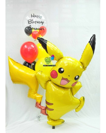 Pikachu AirWalkers with Bubble Balloon Bouquet